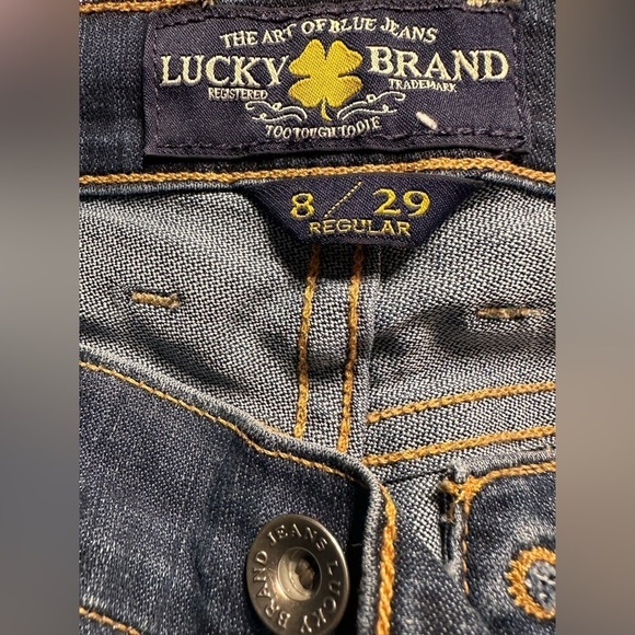 Lucky Sofia Skinny Dark Denim Jeans Size 8/29 & 40” Length - Picture 3 of 12